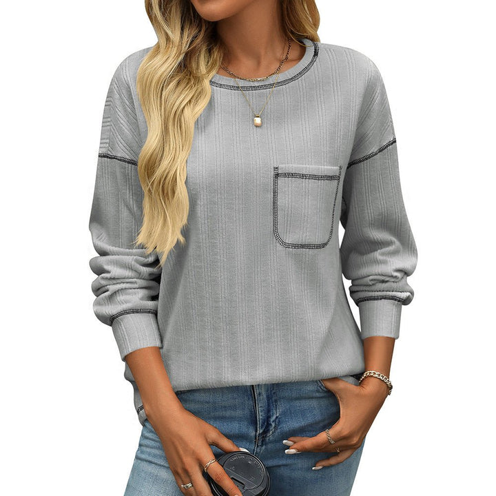 ElisaBerlin™ | Streifen Rundhals Shirt - ElisaBerlin - 