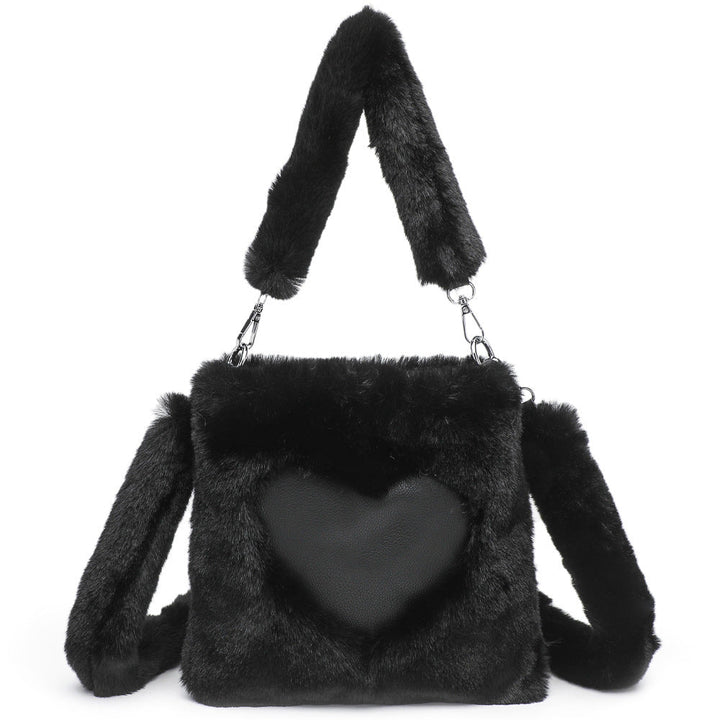 ElisaBerlin™ | Stylische Plüsch - Schultertasche - ElisaBerlin - 