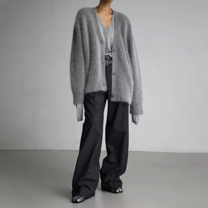 ElisaBerlin™ | V - Ausschnitt Strickjacke - ElisaBerlin - 