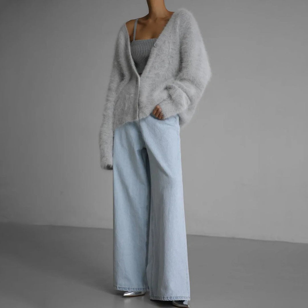 ElisaBerlin™ | V - Ausschnitt Strickjacke - ElisaBerlin - 