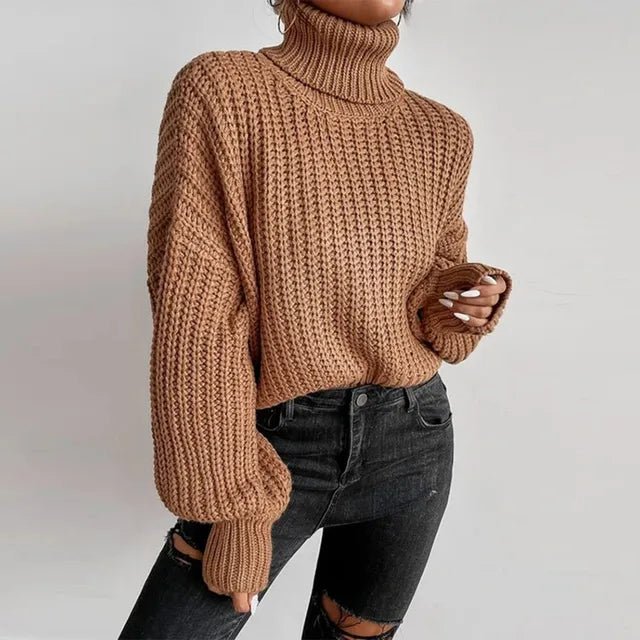 ElisaBerlin™ | Wolliger Hochkragenpullover - ElisaBerlin - 