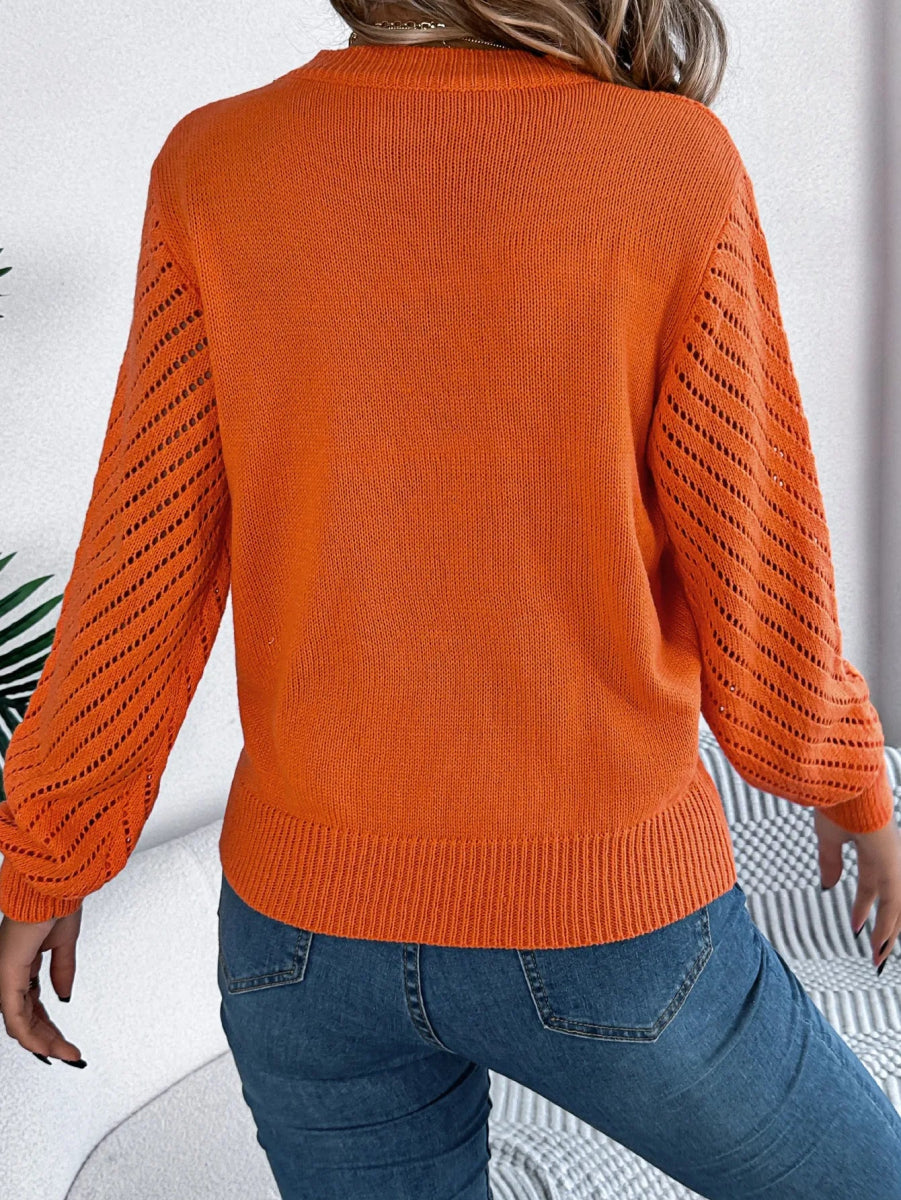 ElisaBerlin™ | Zeitloser Laternenärmel Pullover - ElisaBerlin - 